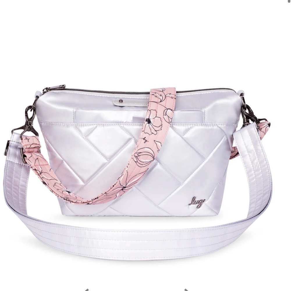 Lug Flare 2 crossbody bag metallic silver